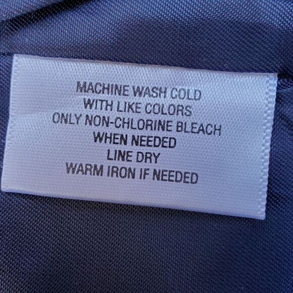 Jaclyn Smith Navy Blue and White Trench Coat - Picture 12 of 14